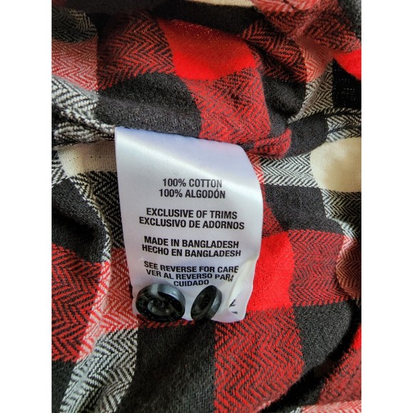 Woolrich Flannel Button Down Shirt Plus Size 2X Stripes WARM - Picture 6 of 7